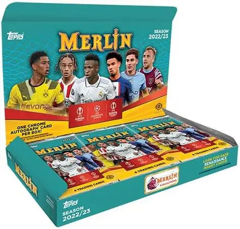 2022-23 Topps UEFA Club Competitions Merlin Chrome Soccer Hobby Box