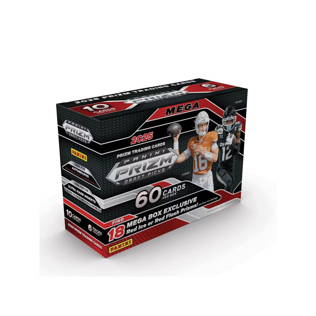 2025 Panini NFL Prizm Draft Picks Football Trading Card Mega Box