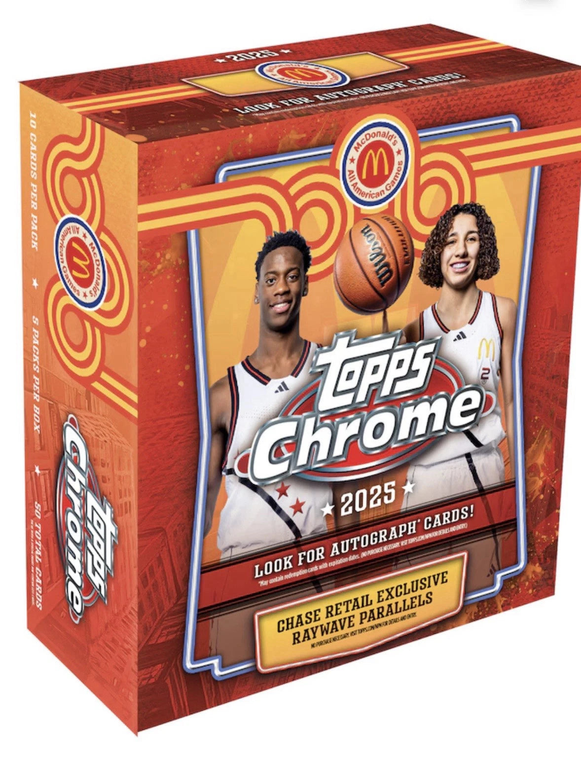 2025 Topps Chrome McDonald's All American Basketball Mega Box