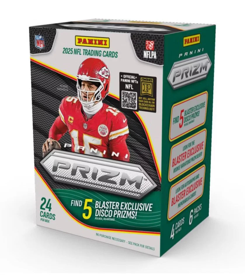 2025 Panini Prizm Football Blaster Box (Disco Prizm)