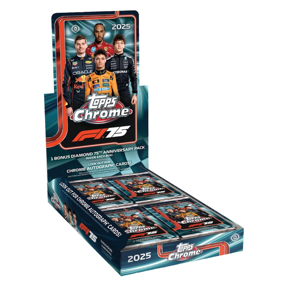 2025 TOPPS CHROME FORMULA 1 Hobby Box