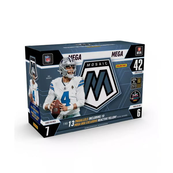 2025-26 Panini Mosaic Football Mega Box (Reactive Yellow)