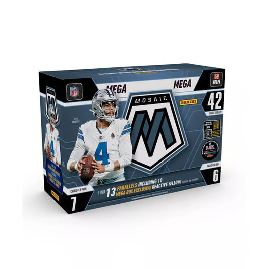 2025-26 Panini Mosaic Football Mega Box (Reactive Yellow)