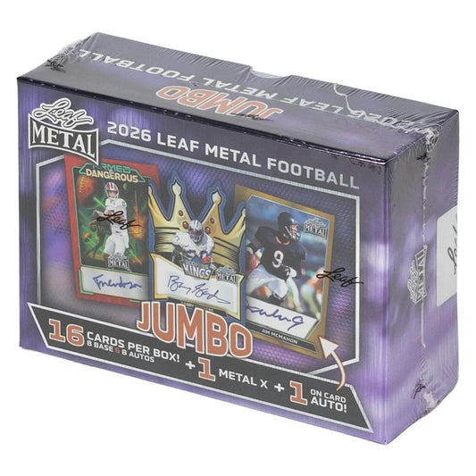 2026 Leaf Metal Football Jumbo Box
