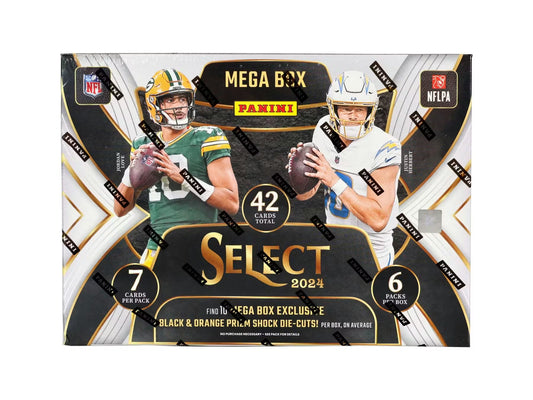 2024 Panini Select Football Hobby Mega Box (Black & Orange Prizms)