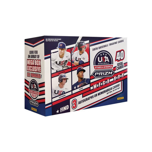 2026 Panini USA Stars & Stripes Prizm Baseball Mega Box