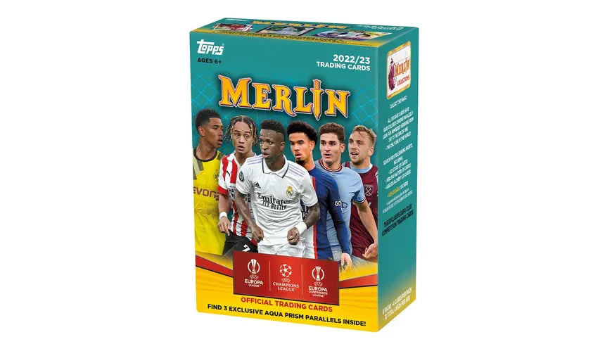 2022-23 Topps UEFA Club Competitions Merlin Chrome Soccer Blaster Box