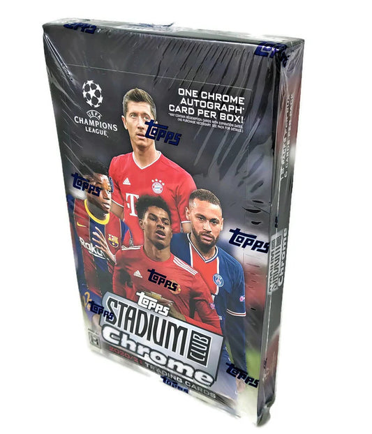 2020-21 Topps UEFA Champions League Stadium Club Chrome Soccer Hobby Box