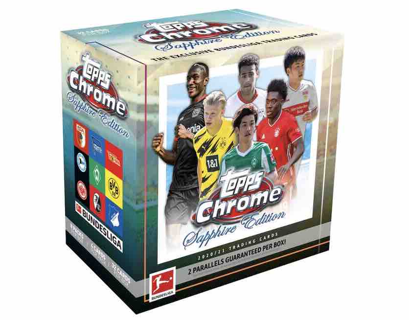2020-21 Topps Chrome Bundesliga Soccer Sapphire Edition Box
