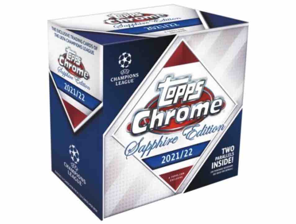 2021-22 Topps UEFA Champions League Chrome Soccer Sapphire Edition Box