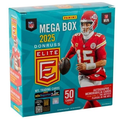 2025 Donruss Elite Football Blaster Mega Box
